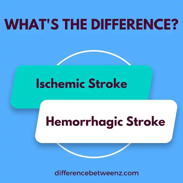 Difference between An Ischemic and Hemorrhagic Stroke - Difference Betweenz