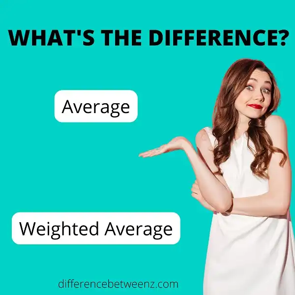 Difference between Average and Weighted Average