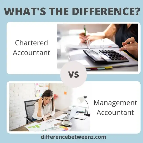 Difference between Chartered Accountant and Management Accountant