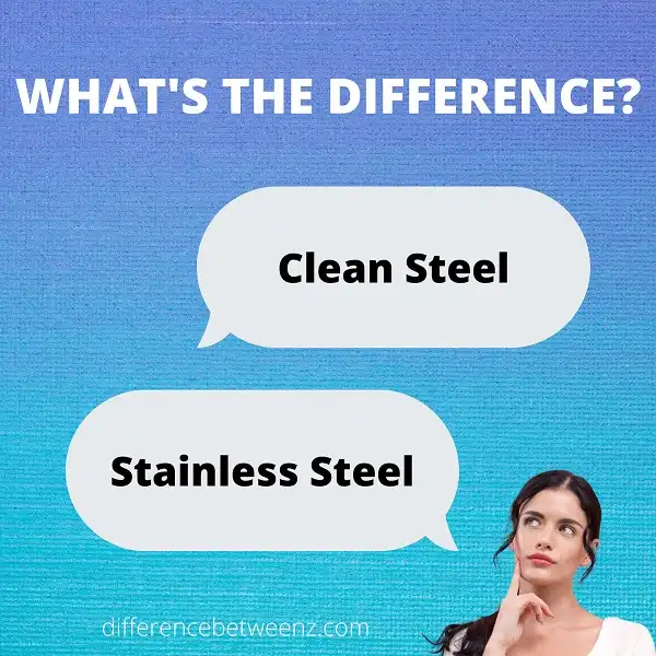 Difference between Clean Steel and Stainless Steel