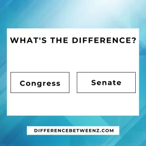 Difference between Congress and Senate