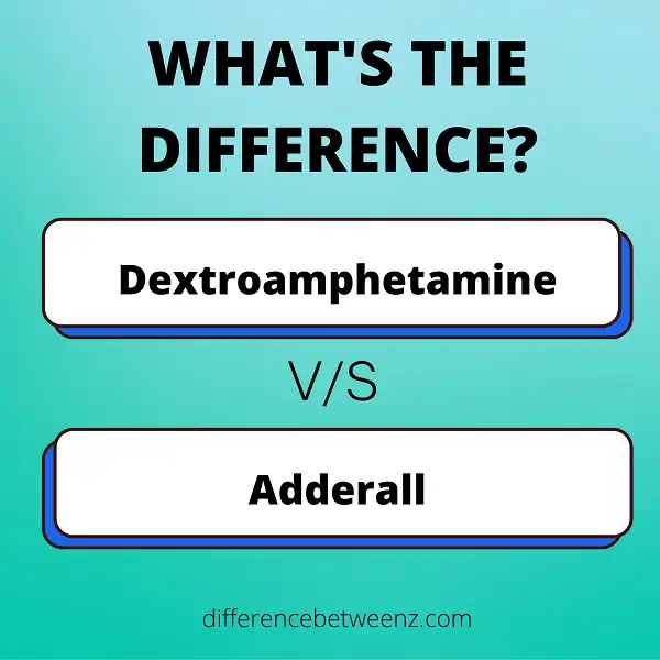 Difference between Dextroamphetamine and Adderall