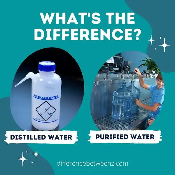 Difference between Distilled and Purified Water