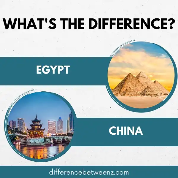 Difference between Egypt and China