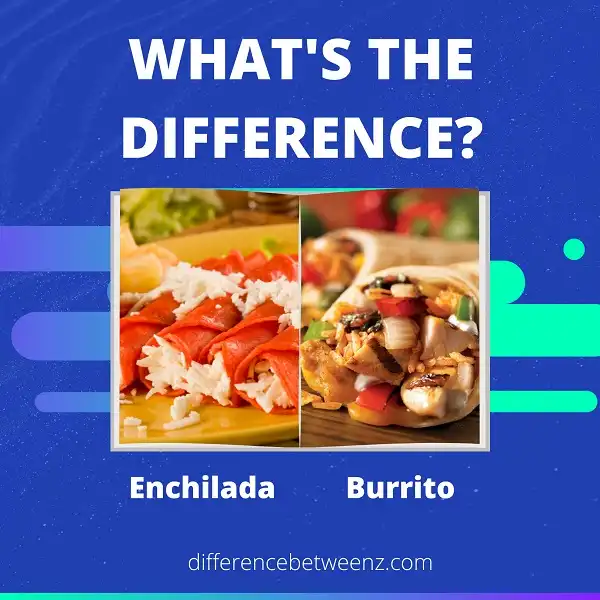 Difference between Enchiladas and Burritos