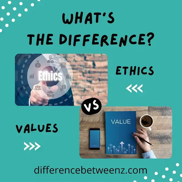 Difference between Ethics and Values - Difference Betweenz