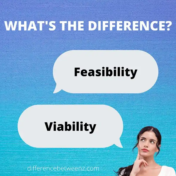 Difference between Feasibility and Viability