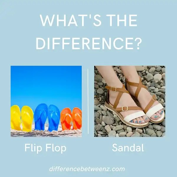 Difference between Flip Flops and Sandals