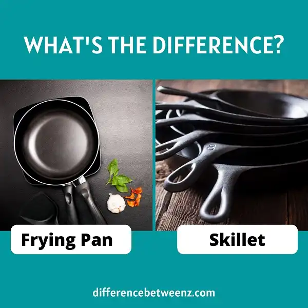 Difference between Frying Pan and Skillet