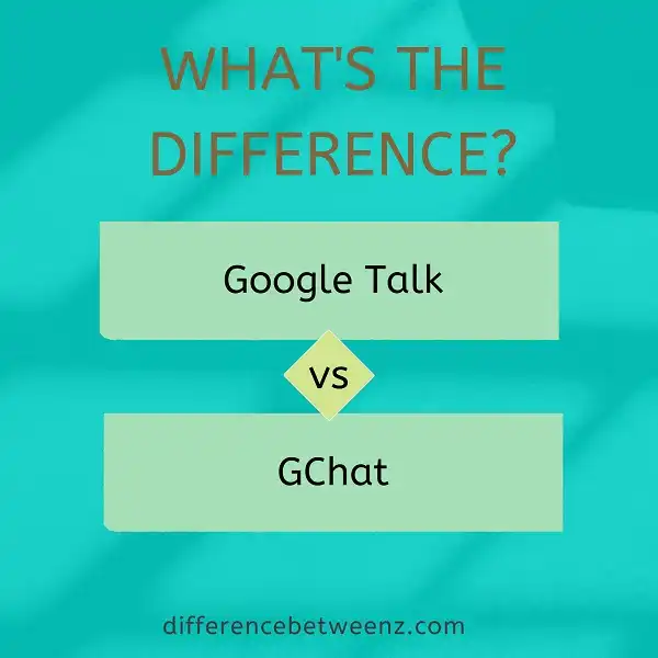 Difference between Google Talk and GChat