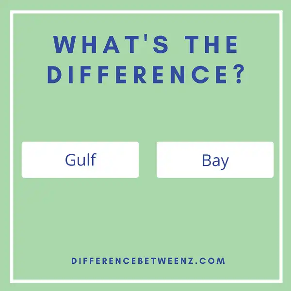 Difference between Gulf and Bay