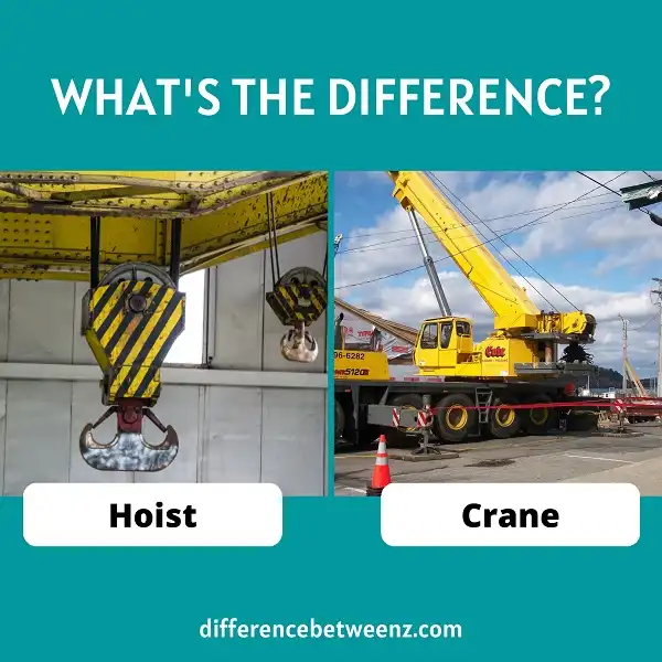 Difference between Hoist and Crane