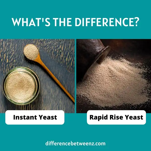 Difference between Instant Yeast and Rapid Rise Yeast