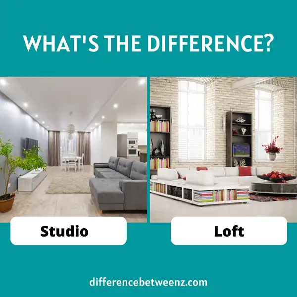 Difference between Loft and Studio