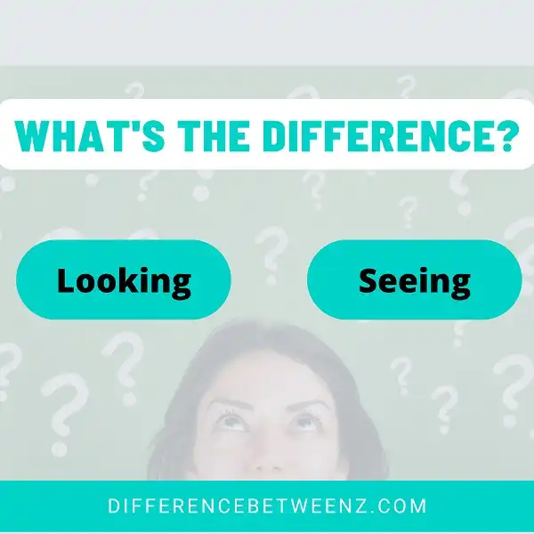Difference between Looking and Seeing