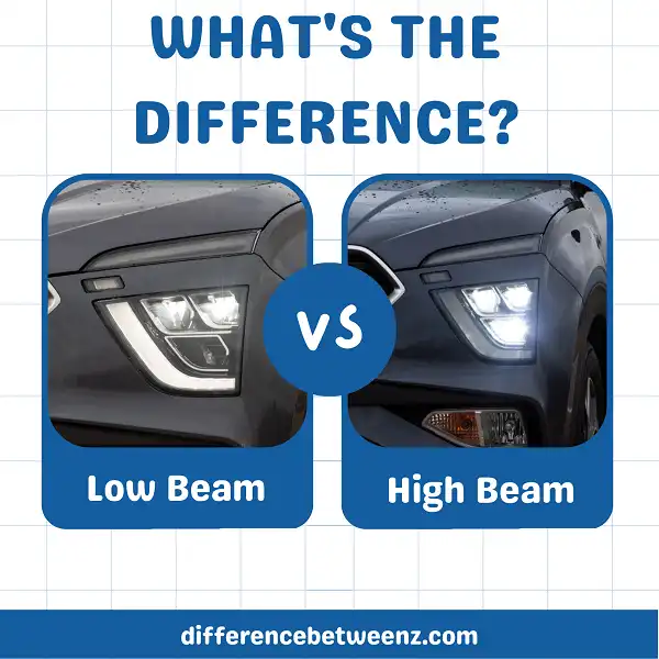 Difference between Low Beams and High Beams
