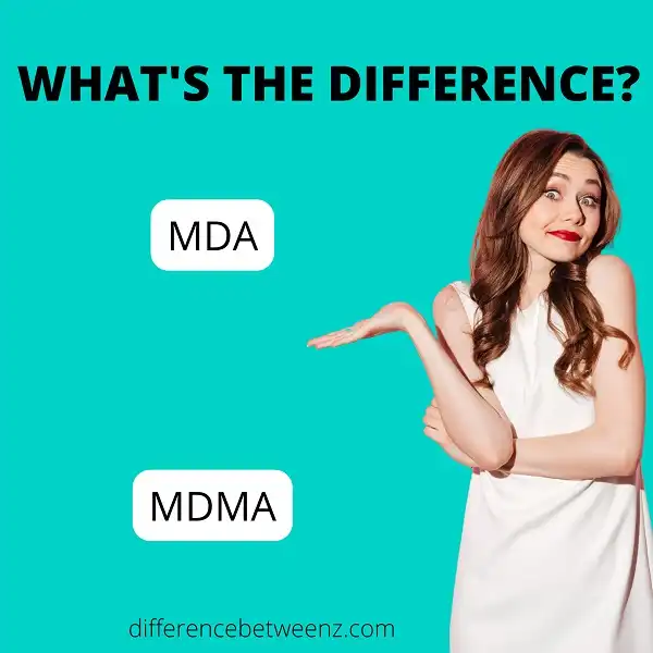 Difference between MDA and MDMA