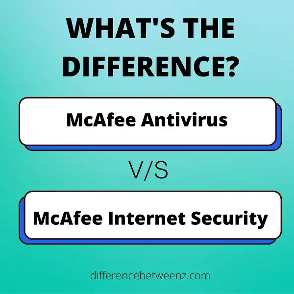 Difference between McAfee Antivirus and Internet Security
