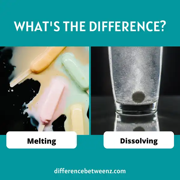 Difference between Melting and Dissolving