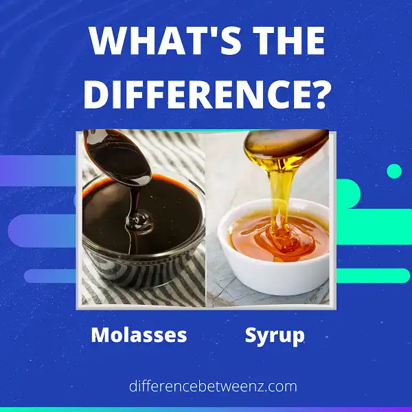 Difference between Molasses and Syrup
