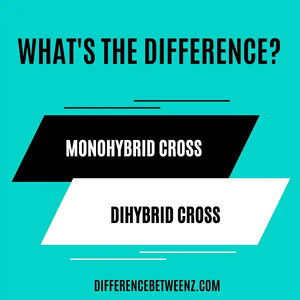 Difference between Monohybrid and Dihybrid Cross