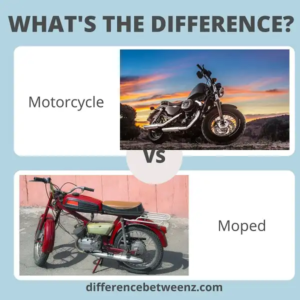 Difference between Motorcycle and Moped