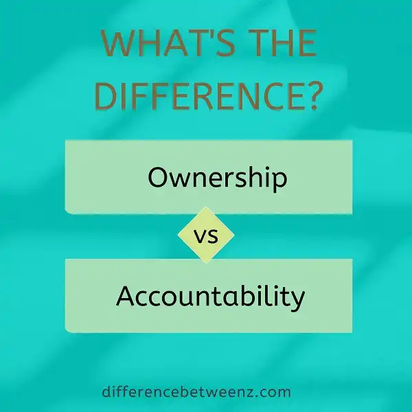 Difference Between Ownership And Accountability - Difference Betweenz