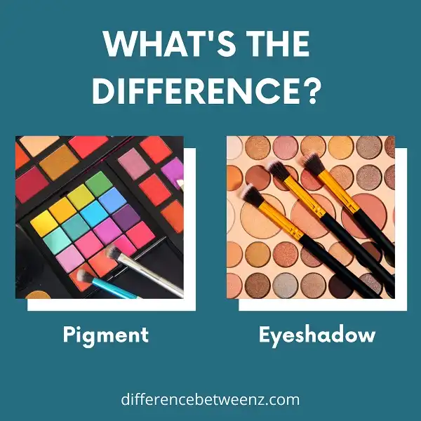 Difference between Pigment and Eyeshadow