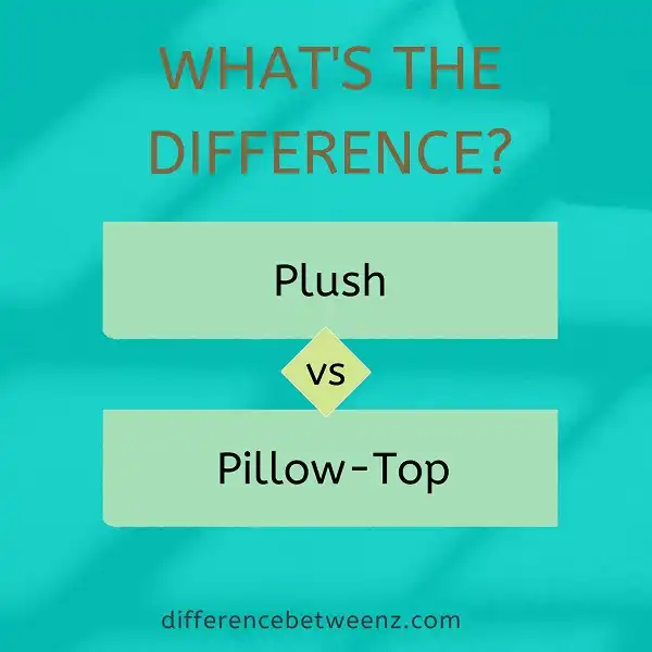 Difference between Plush and Pillow Top