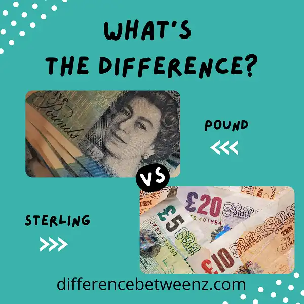 Difference between Pound and Sterling