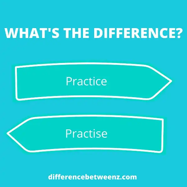 Difference between Practice and Practise
