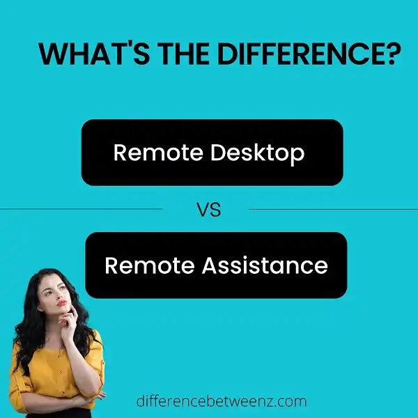 Difference between Remote Desktop and Remote Assistance