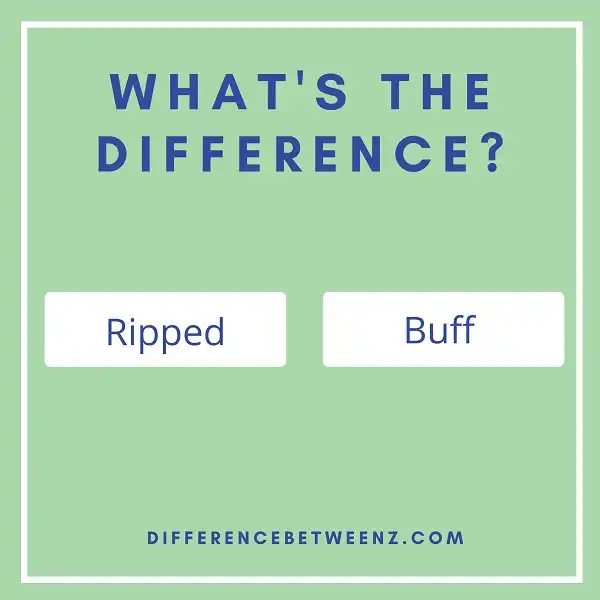Difference between Ripped and Buff