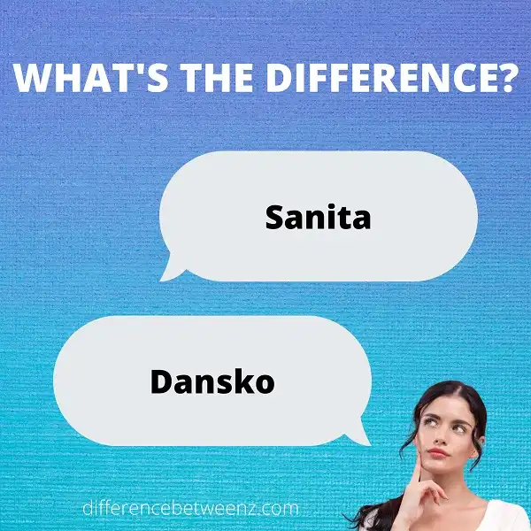 Difference between Sanita and Dansko