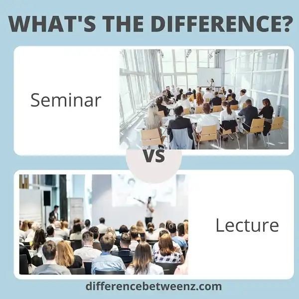 Difference between Seminar and Lecture