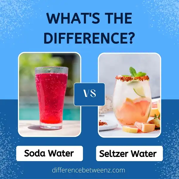 Difference between Soda Water and Seltzer Water