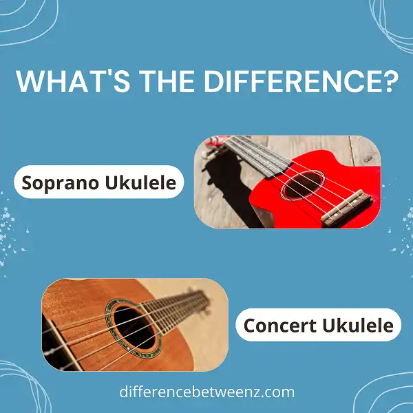 Difference between Soprano and Concert Ukulele