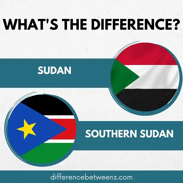 Difference between Sudan and Southern Sudan