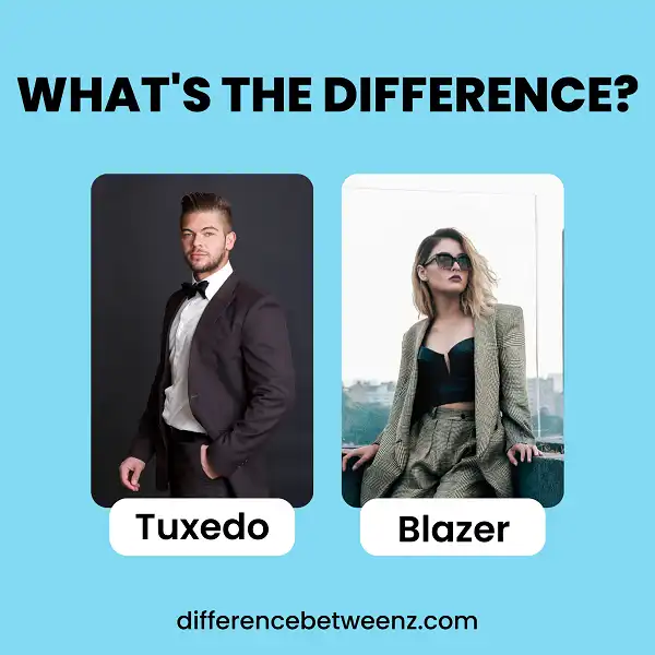 Difference between Tuxedo and Blazer