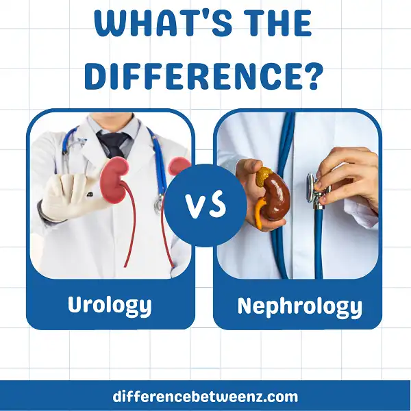Difference between Urology and Nephrology