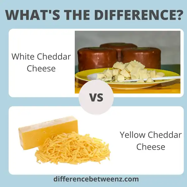 Difference between White and Yellow Cheddar Cheese