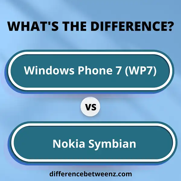 Difference between Windows Phone 7 (WP7) and Nokia Symbian