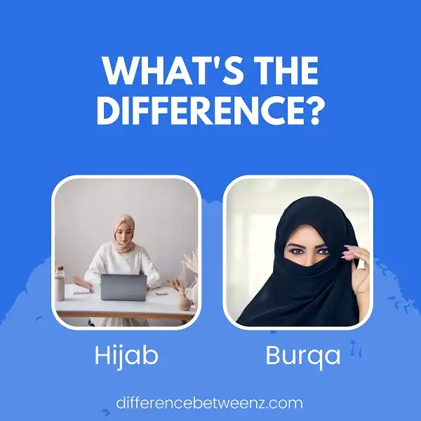 Difference between a Hijab and a Burqa