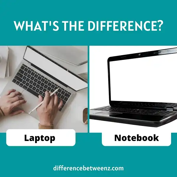 Difference between a Laptop and a Notebook