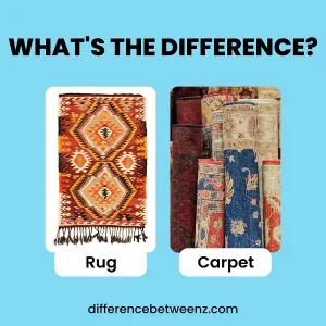 Difference between a Rug and Carpet