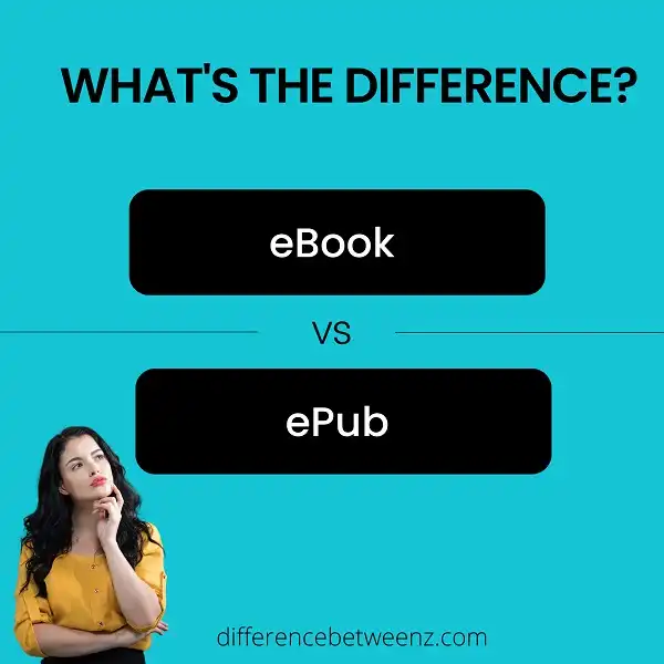 Difference between eBook and ePub