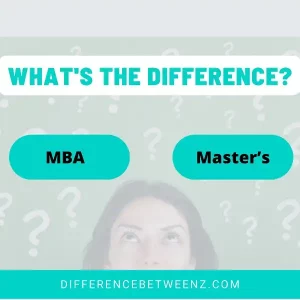 Difference Between MBA and Master’s