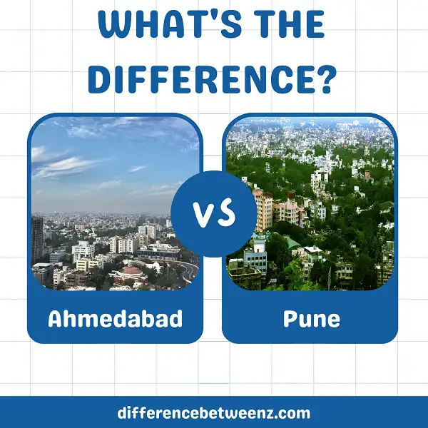 Difference between Ahmedabad and Pune