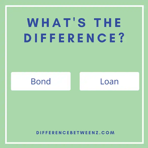 Difference Between Bond And Loan - Difference Betweenz