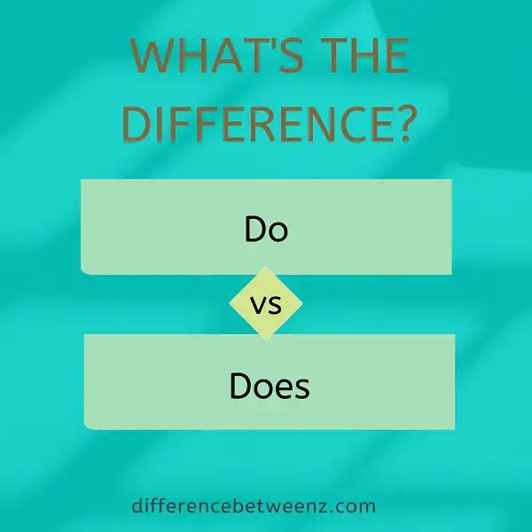 Difference between Do and Does